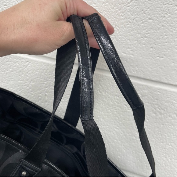 Coach Black Signature Tote Gym Bag Diaper Bag - Picture 7 of 8